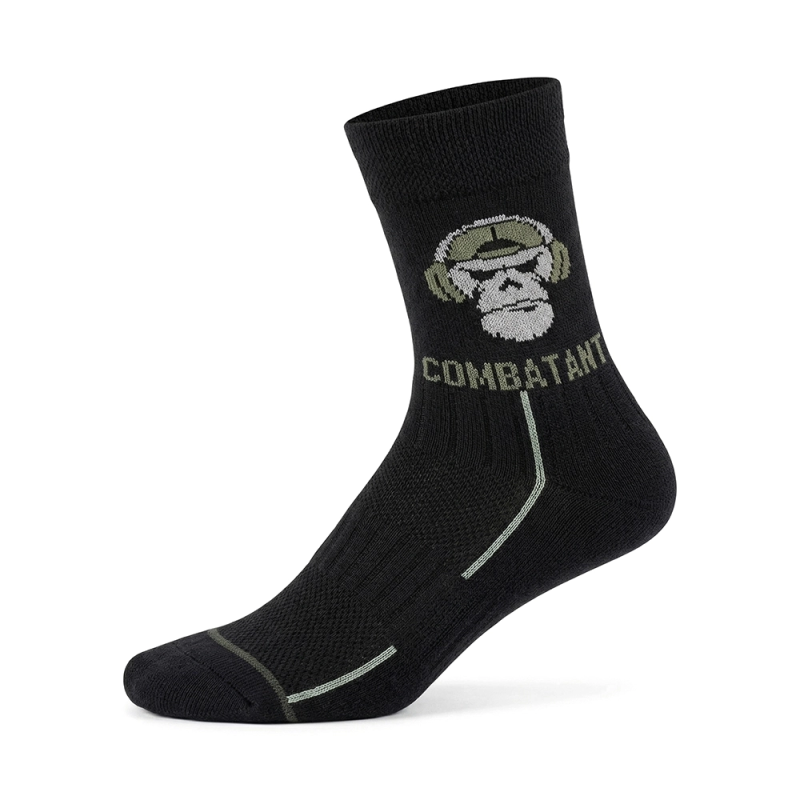 Шкарпетки трекінгові Combatant Patrol Core Mid Summer. Чорний
