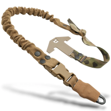 Одноточковий плечовий ремінь RAGNAROK з кріпленням до плитоноски THOR. Мультикам+Койот