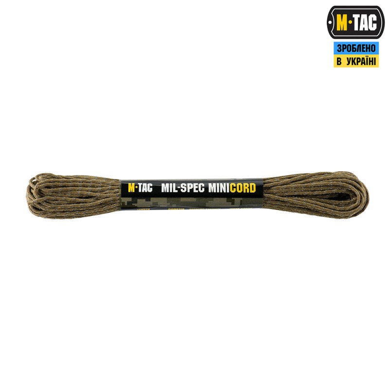 Паракорд M-Tac Minicord Mil-Spec 15m, рефлективний. Койот