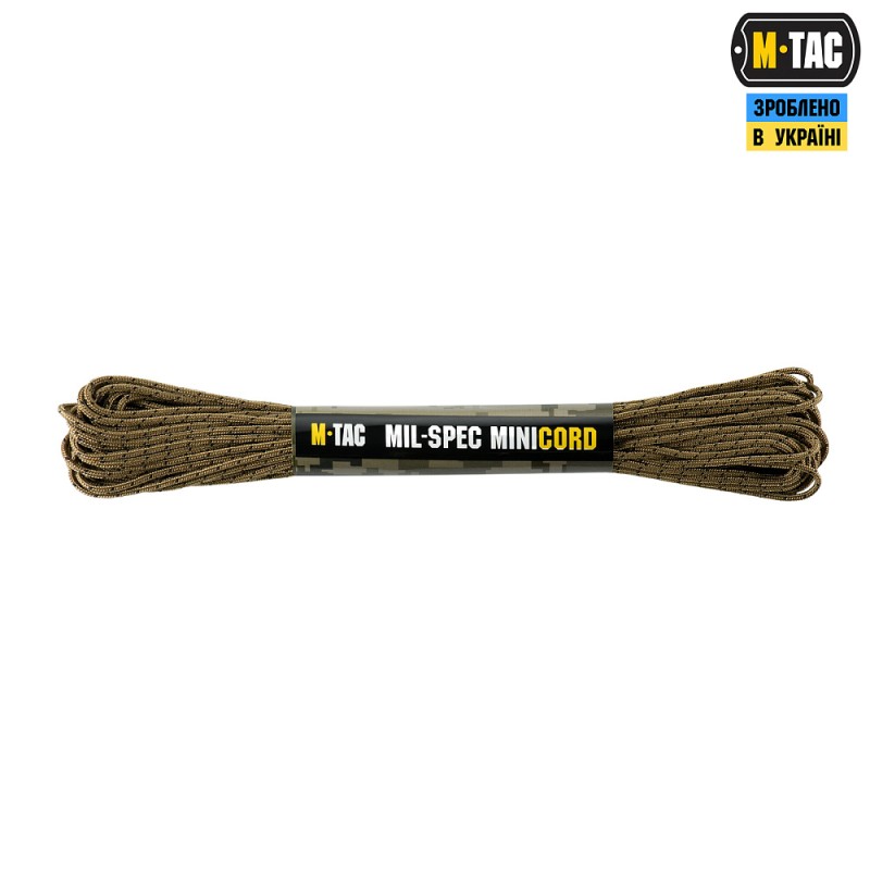 Паракорд M-Tac Minicord Mil-Spec 15m, USMC. Койот