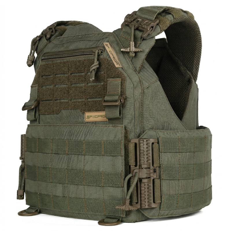 Плитоноска жіноча Warmor gen.3 FL SPECPROM (for Ladies). Без підсумків. Зі швидким боковим та верхнім скиданням (без плит). Олива