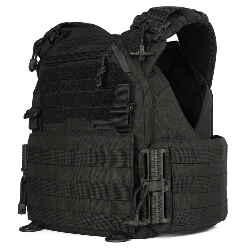 Плитоноска жіноча Warmor gen.3 FL SPECPROM (for Ladies). Без підсумків. Зі швидким боковим та верхнім скиданням (без плит). Чорний