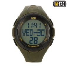 Тактичний годинник M-Tac з крокоміром. Олива
