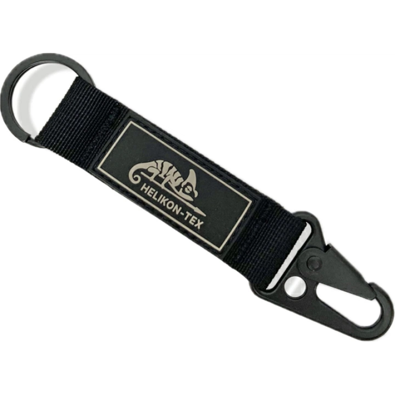 Брелок з карабіном Helikon Logo. Чорний