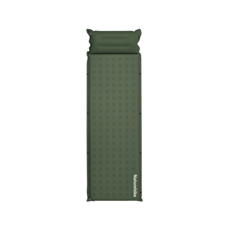 Матрац самонадувний з подушкою Naturehike CNK2550WS025. Зелений