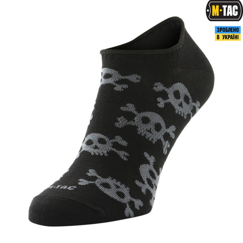 Носки M-Tac літні легкі Pirate Skull. Чорний
