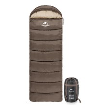 Спальник з капюшоном лівий (1°C) Naturehike U350 NH20MSD07. Коричневий