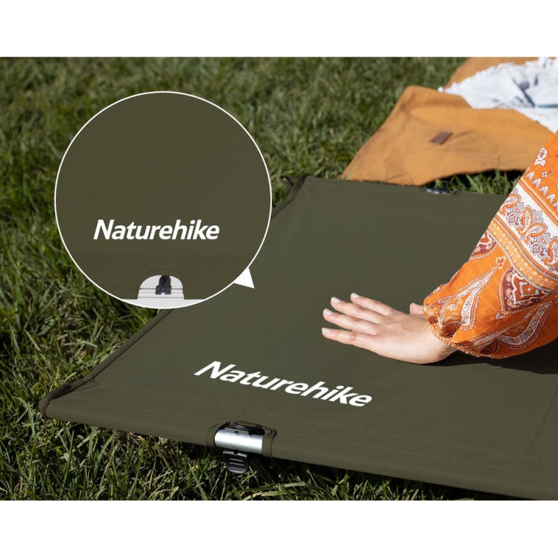 Ліжко складане Naturehike XJC05 NH20JJ001, Поліестер Oxford / алюміній, хакі