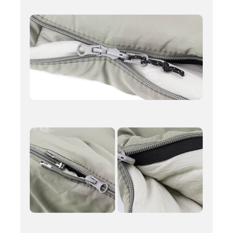 Спальний мішок з капюшоном Naturehike M300 NH20MSD02, зелений, лівий
