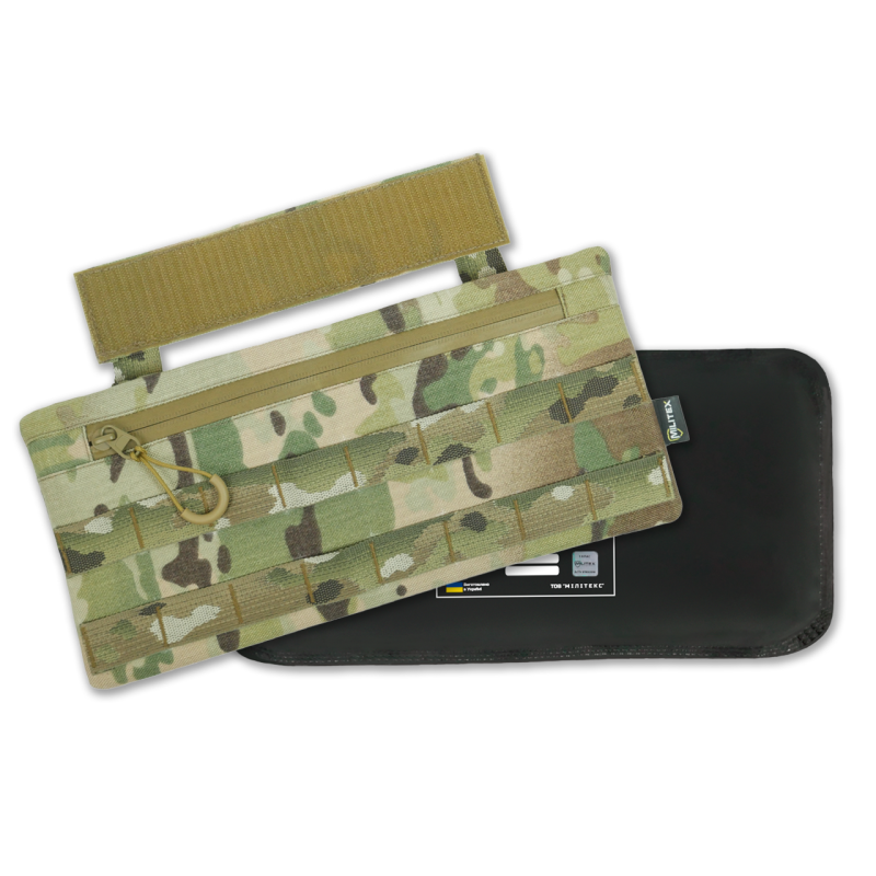 Захист живота (кишківник) з балістичним пакетом 1 клас захисту Militex cordura USA Multicam