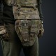 Захист паху (напашник) потрійний Kiborg з балістичним пакетом 1 клас захисту Militex Multicam