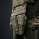 Захист паху (напашник) потрійний Kiborg з балістичним пакетом 1 клас захисту Militex Multicam