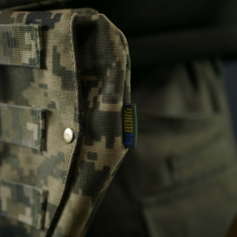 Захист паху (напашник) потрійний Kiborg з балістичним пакетом 1 клас захисту Militex Pixel