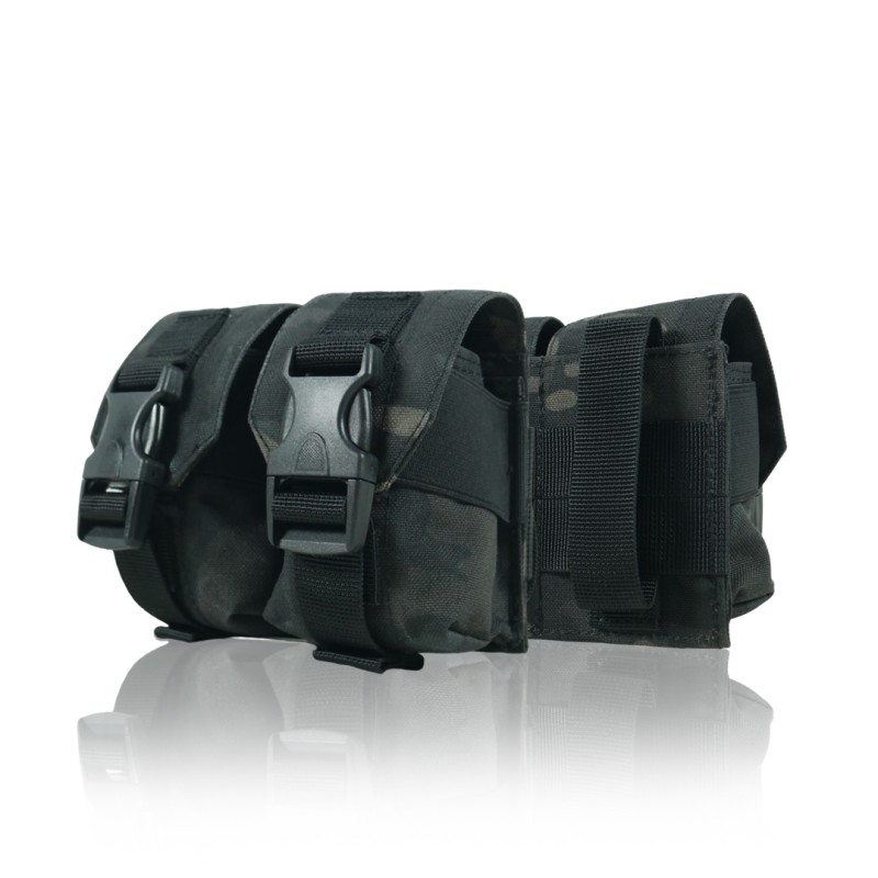 Підсумок під 2 гранати Kiborg GU Double Mag Pouch (Чорний мультикам)