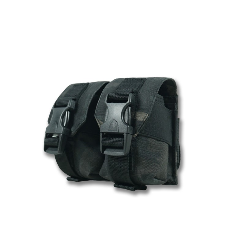 Підсумок під 2 гранати Kiborg GU Double Mag Pouch (Чорний мультикам)