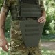 Захист паху (напашник-фартух) Kiborg з балістичним захистом Militex 2 клас Хакі