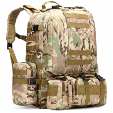 Тактичний рюкзак Molle Assault 55л + (3 органайзери) Мультикам