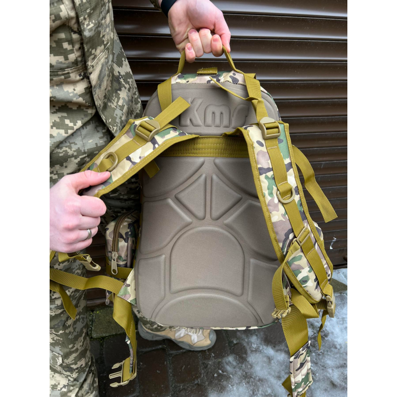 Тактичний рюкзак Molle Assault 55л + (3 органайзери) Мультикам