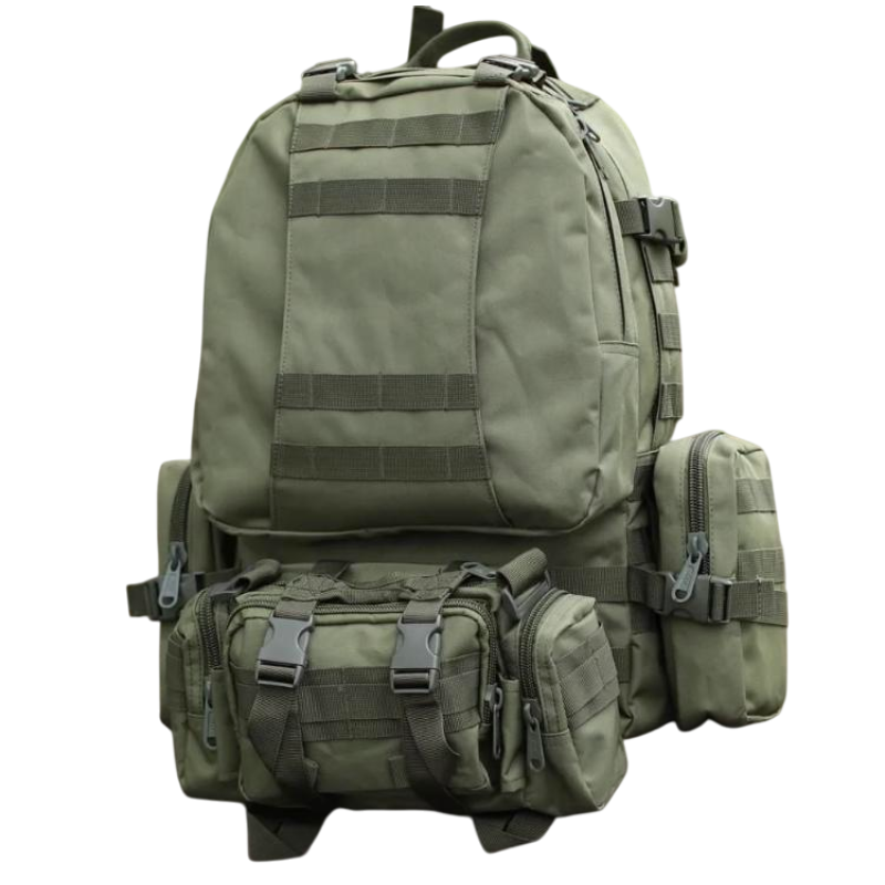 Тактичний рюкзак Molle Assault 55л + (3 органайзери) Олива