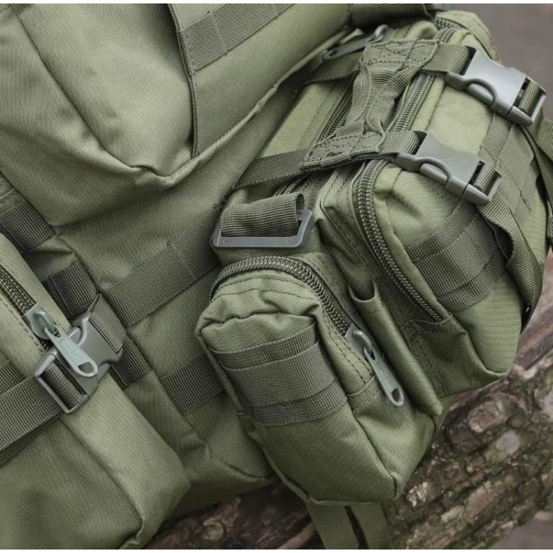 Тактичний рюкзак Molle Assault 55л + (3 органайзери) Олива