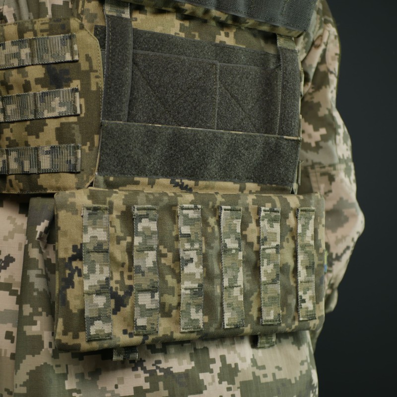 Захист попереку Kiborg GEN.2 + балістичний захист 2 класу Militex (Піксель)