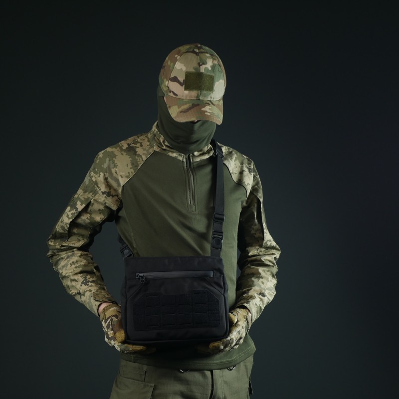 Смарт-сумка через плече Kiborg Tactic city bag Чорна