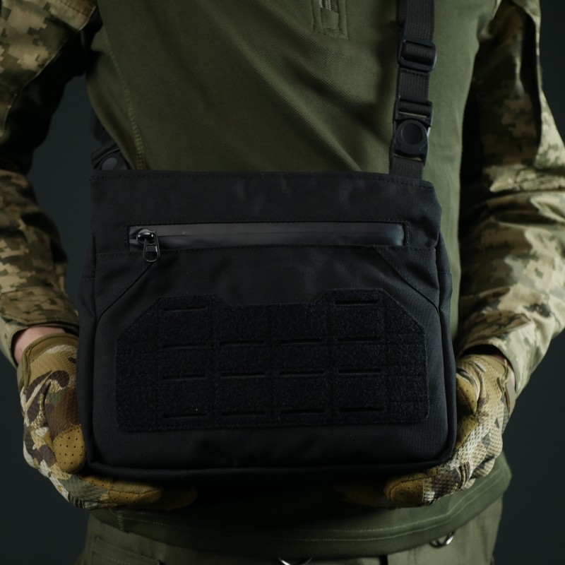 Смарт-сумка через плече Kiborg Tactic city bag Чорна