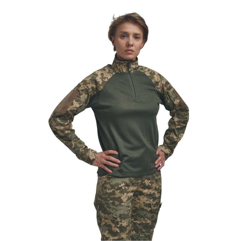 Жіноча бойова сорочка UBACS для бронежилета Піксель/Хакі