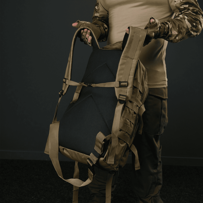 Рюкзак тактичний 30 л з системою MOLLE койот (виробництво Україна)