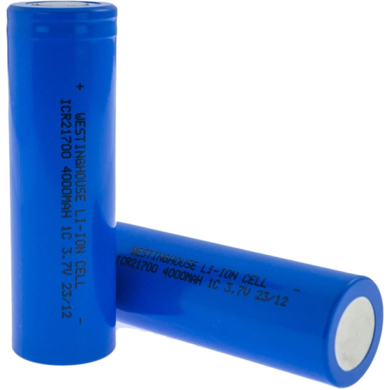 Акумулятори Westinghouse ICR21700 4000 mAh 3.7V Li-ion набір 2 шт у пластиковому боксі 21700