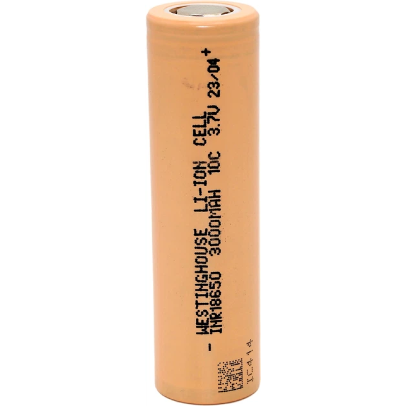 Акумулятор Westinghouse INR18650 3000 mAh 3.7V 10C високострумовий Li-ion Flat Top без захисту