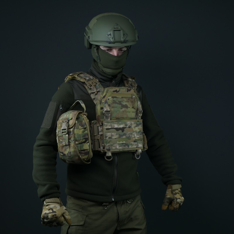 Плитоноска Warmor gen.4 Max. Мультикам. 9 подсумків.