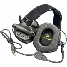 Тактические наушники EARMOR M32 с универсальным креплением Черный