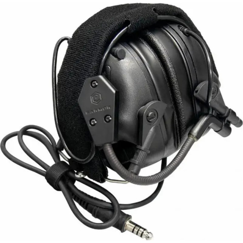 Тактические наушники EARMOR M32 с универсальным креплением Черный