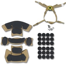 Подвесная система + подушки для шлема Team Wendy Cam Fit(R) GEN.3 Койот