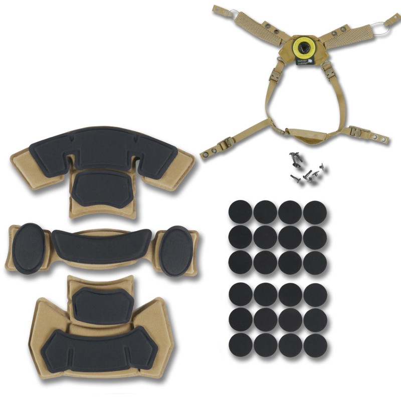 Подвесная система + подушки для шлема Team Wendy Cam Fit(R) GEN.3 Койот