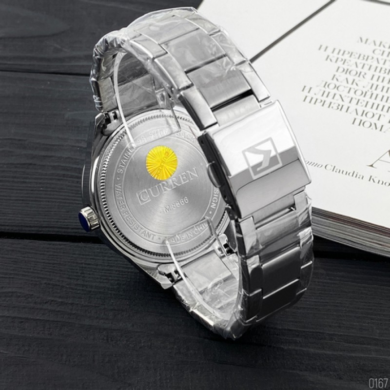 Curren 8366 Silver-Black