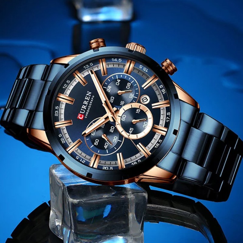 Curren 8355 Blue-Cuprum
