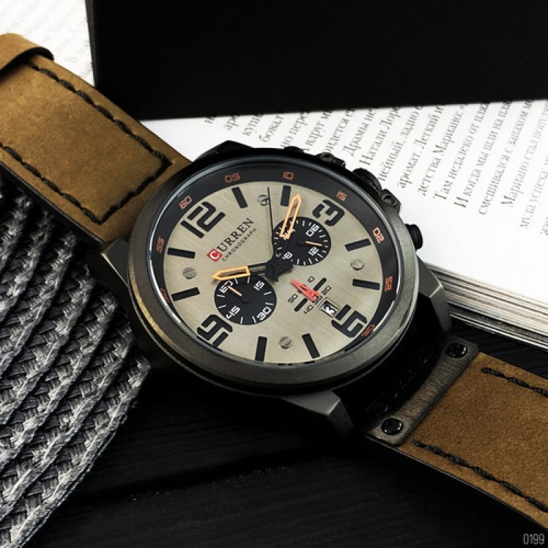 Curren 8314 Khaki-Black