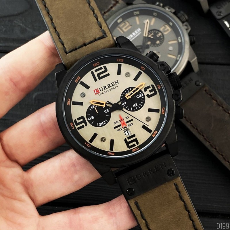 Curren 8314 Khaki-Black
