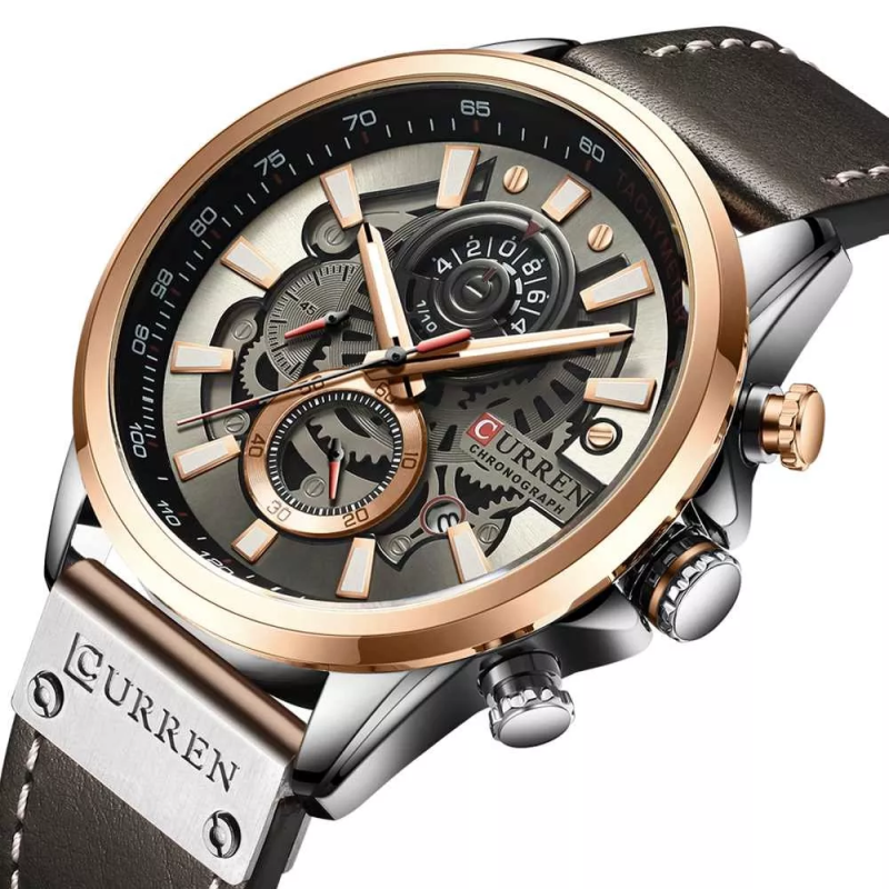 Curren 8380 Black-Brown