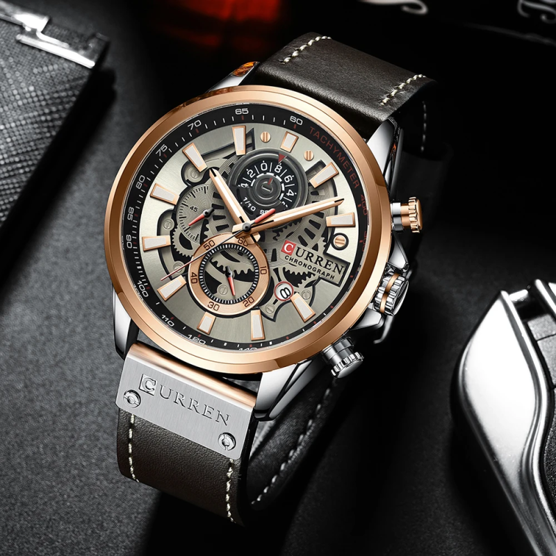 Curren 8380 Black-Brown