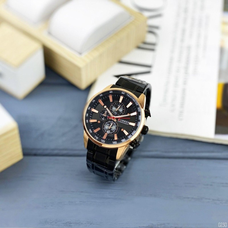 Curren 8351 Black-Cuprum