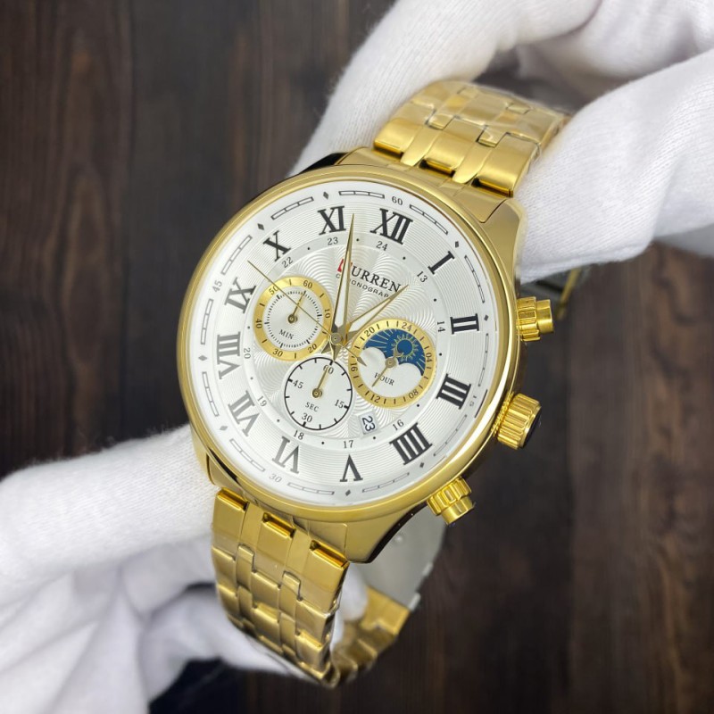 Curren 8427 Gold-White