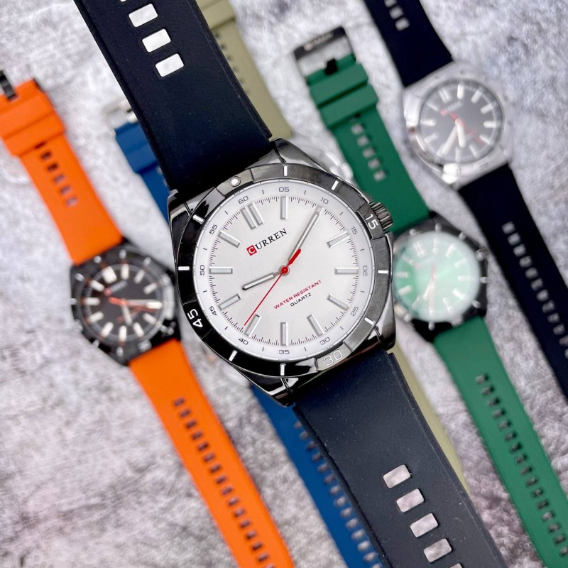Curren 8449 Black-White