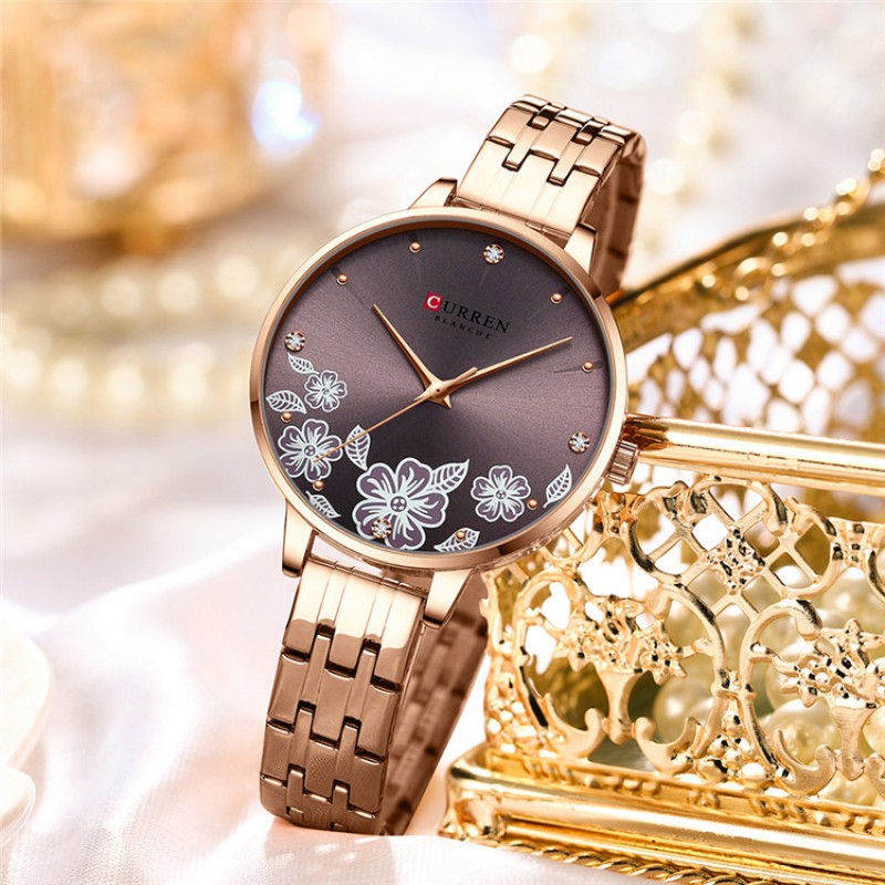 Curren C9068L Gold Cofee