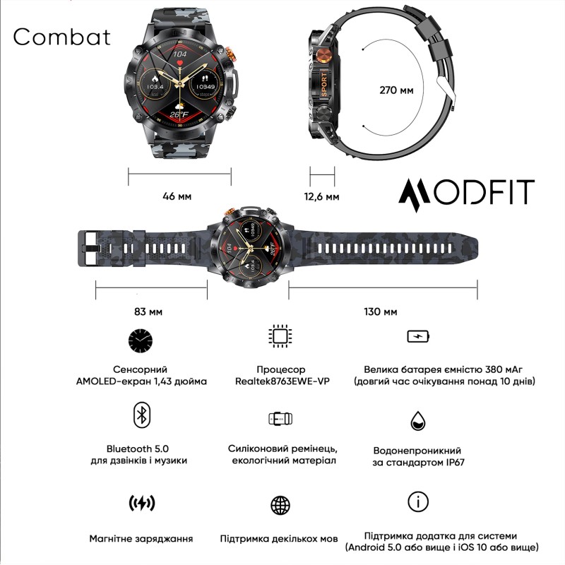 Modfit Combat Black Army