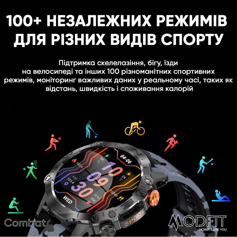 Modfit Combat Silver Orange