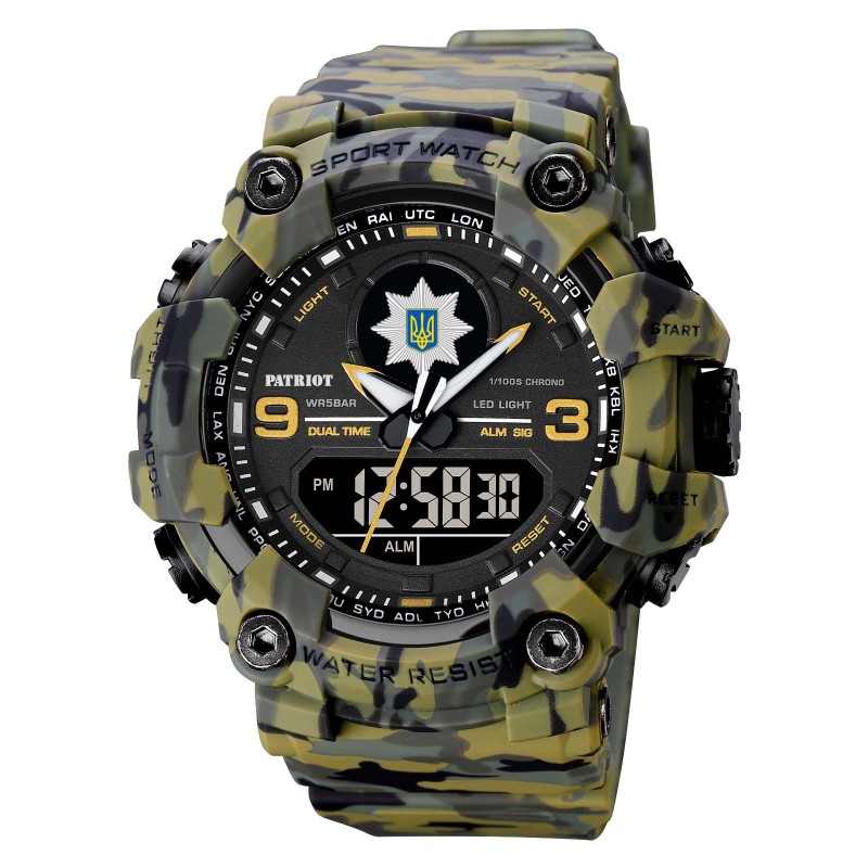Patriot 001CMGRPO Поліція Зелений камуфляж + Коробка.