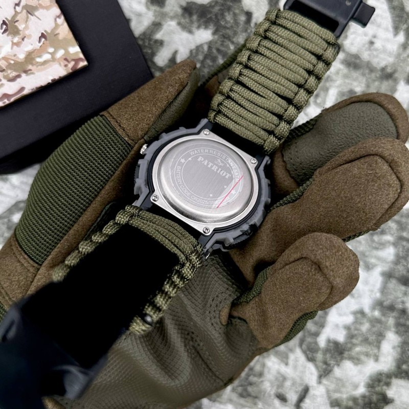 Patriot 005CMGYSU ЗСУ Сірий камуфляж Паракордовий ремінець Army Green + Коробка
